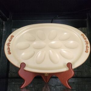Pfaltzgraff Village Pattern Deviled Egg Plate #780 Retired